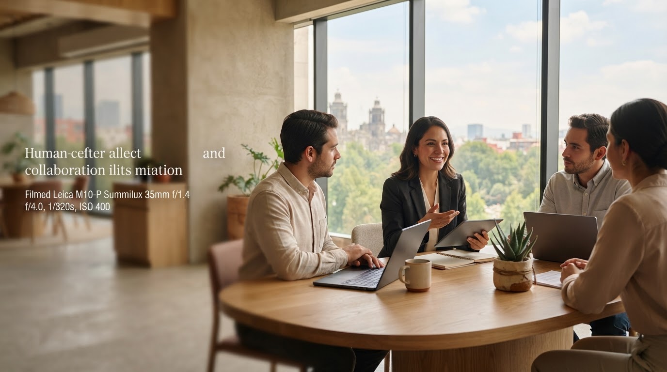 Nexora Calvarix: persona revisando un reporte de inversión en una tableta desde un espacio de trabajo en casa